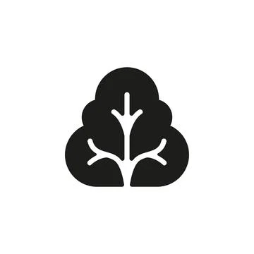 Bush icon vector basic design simple and modern イラスト素材