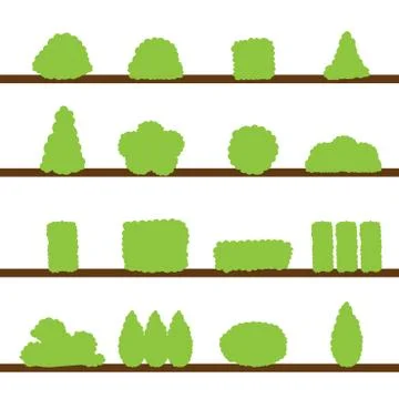 Bush icon vector Stock Illustration