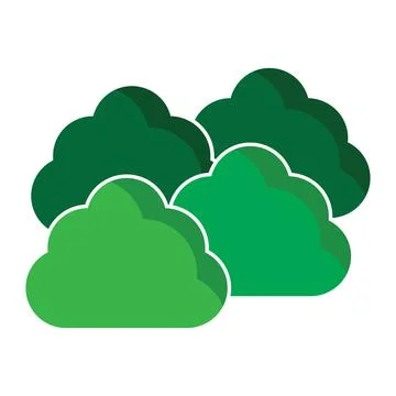 Bush icon vector Stock Illustration