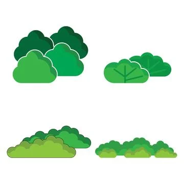 Bush icon vector Stock Illustration