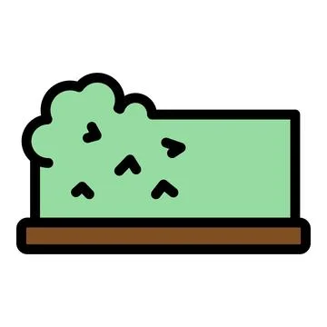 Bush pruning icon vector flat Stock Illustration