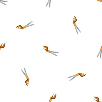 Bush scissors pattern seamless vector Stockillustratie