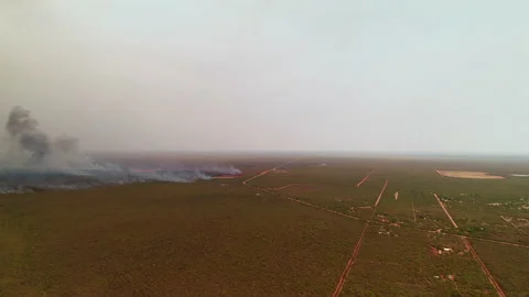 Bushfire north of Broome Stock Footage 166173405