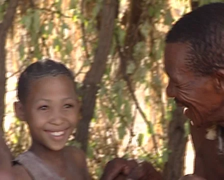 Bushmans making fire Stock Footage 46380195