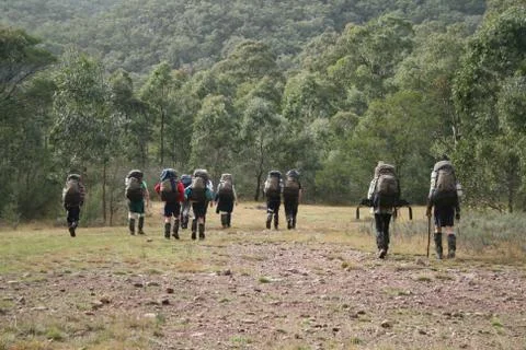 Bushwalking Foto stock