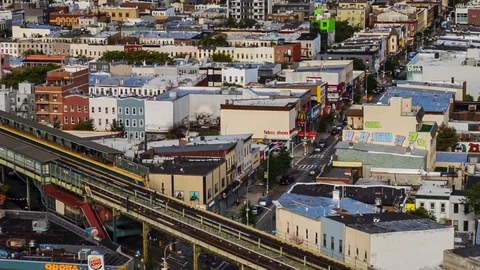 Bushwick Brooklyn Aerial 库存影片 95698853