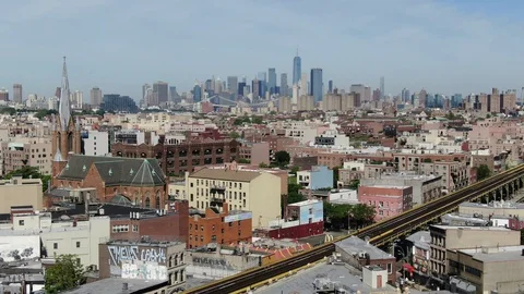 Bushwick Brooklyn Aerial 库存影片 109455657
