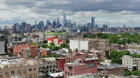 Bushwick Brooklyn Aerial Gratis stockvideomateriaal 110758745