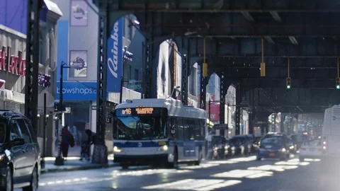 Bushwick Under The Subway Stock Footage 86219921