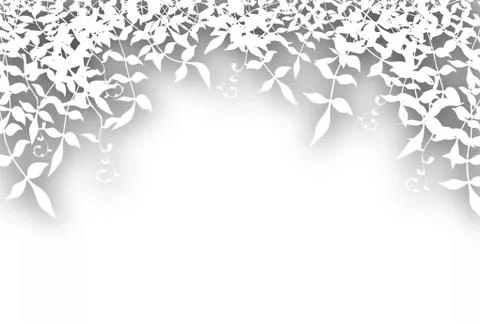Bushy cutout Stock-Illustration