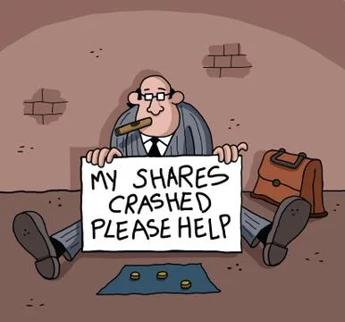 Businesman is begging Stock Illustration