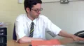 Businesman cries at his desk HD Footage