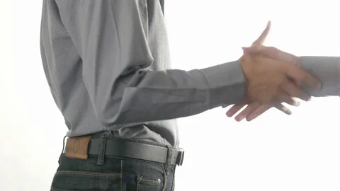Businesman tight handshake v.1 Stock Footage 79642855