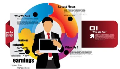 Business Abstract Background Stock Illustration