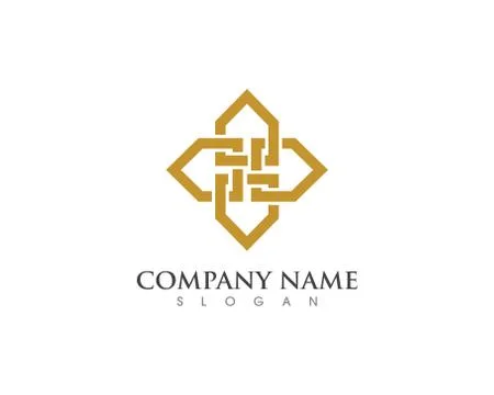 Business abstract unity vector logo design Illustrazione stock