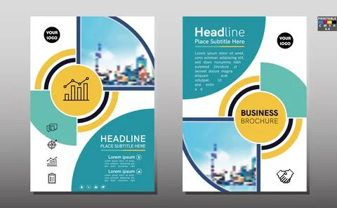 Business abstract vector template. Brochure design, cover modern layout, annual Illustrazione stock
