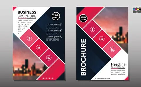 Business abstract vector template. Brochure design, cover modern layout, annu Stock Illustration