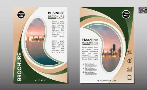 Business abstract vector template. Brochure design, cover modern layout, annu Stock Illustration