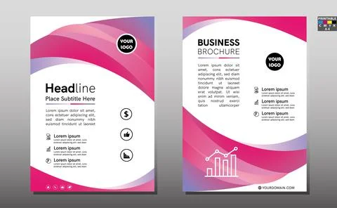 Business abstract vector template. Brochure design, cover modern layout, annu Stock Illustration