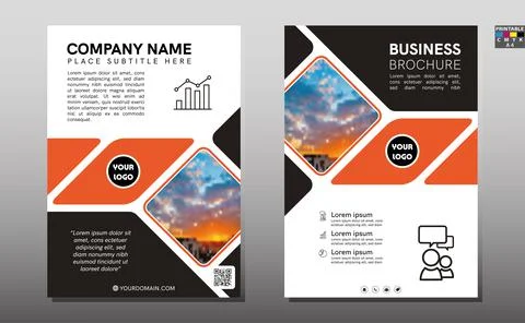 Business abstract vector template. Brochure design, cover modern layout, annu Stock Illustration