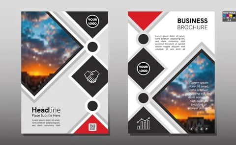 Business abstract vector template. Brochure design, cover modern layout, annu Stock Illustration