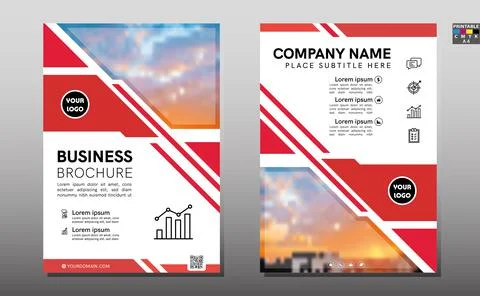 Business abstract vector template. Brochure design, cover modern layout, annu Stock Illustration