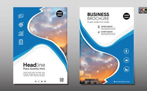 Business abstract vector template. Brochure design, cover modern layout, annu Stock Illustration