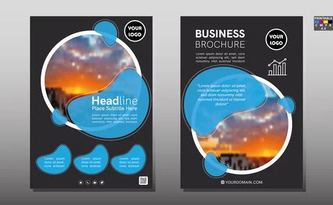 Business abstract vector template. Brochure design, cover modern layout, annu Stock Illustration