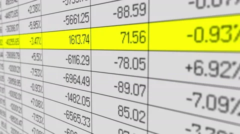 Business accounting software processing company data for annual financial report Stock Footage 58165611