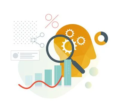 Business Accumen - Brain - Working Process - Stock Illustration Stock Illustration