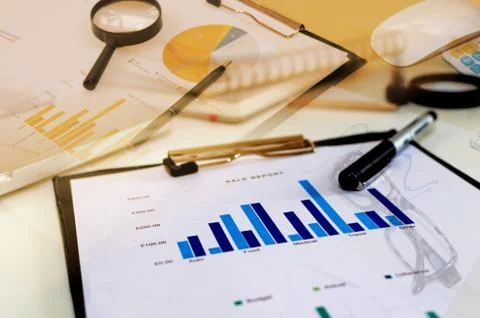 Business Administration graph Stock Photos