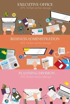 Business administration Stock Illustration