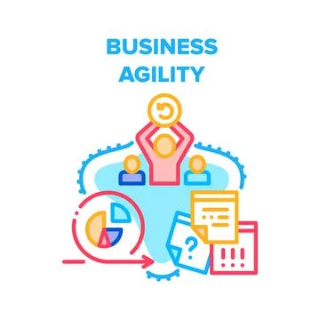 Business Agility Vector Concept Color Illustration Stock Illustration