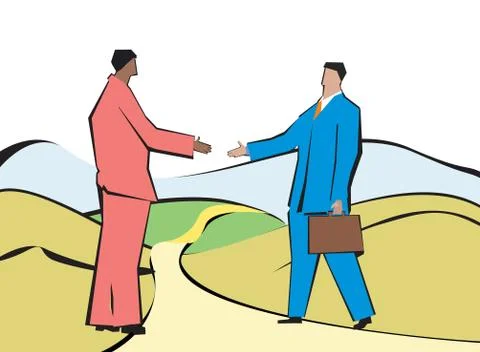 Business agreement Illustrazione stock