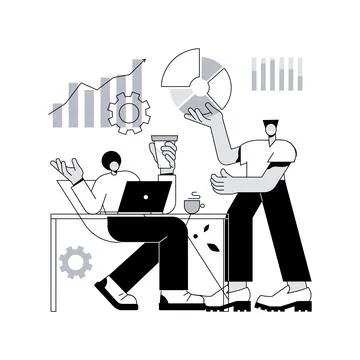 Business analysis abstract concept vector illustration. Stock Illustration