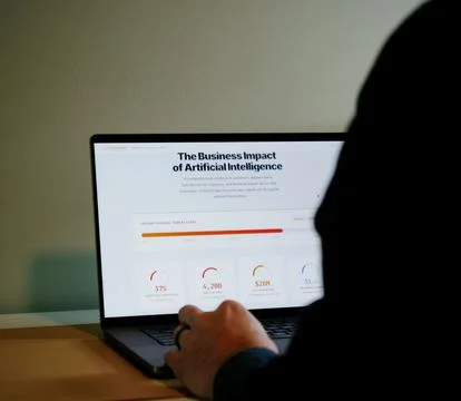 Business Analysis of Artificial Intelligence Stock Photos