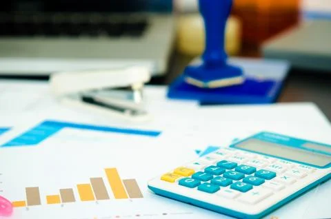Business analysis chart Stock Photos