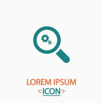 Business Analysis computer symbol 스톡 일러스트
