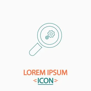 Business Analysis computer symbol Stock Illustration