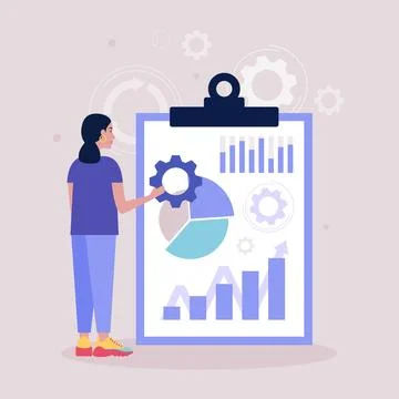 Business analysis concept Stock Illustration