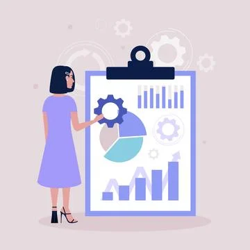 Business analysis concept Stock Illustration