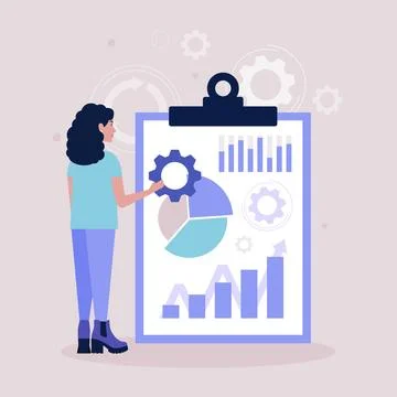 Business analysis concept Stock Illustration