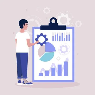 Business analysis concept Stock Illustration