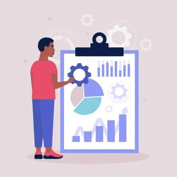 Business analysis concept Stock Illustration