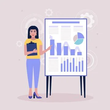 Business analysis concept Stock Illustration