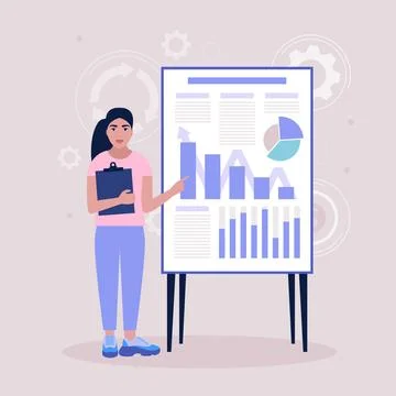 Business analysis concept Stock Illustration