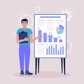 Business analysis concept Stock Illustration