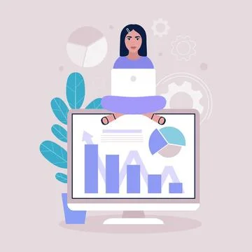 Business analysis concept Stock Illustration