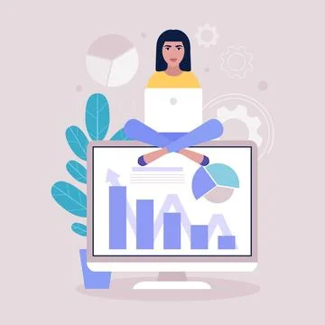 Business analysis concept Stock Illustration