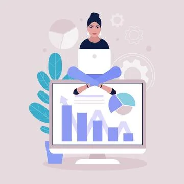 Business analysis concept Stock Illustration